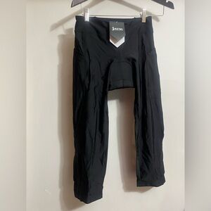 Bikewa Cycling Knickers Black Padded Bike Crop Pants Women Sz S Back Pocket